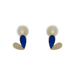 Blue Ear Clip With Rubber Mat