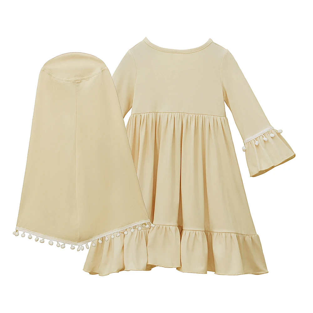 Title 2, Kinder Zweiteiliges Set Kleid langer Rock Schal...