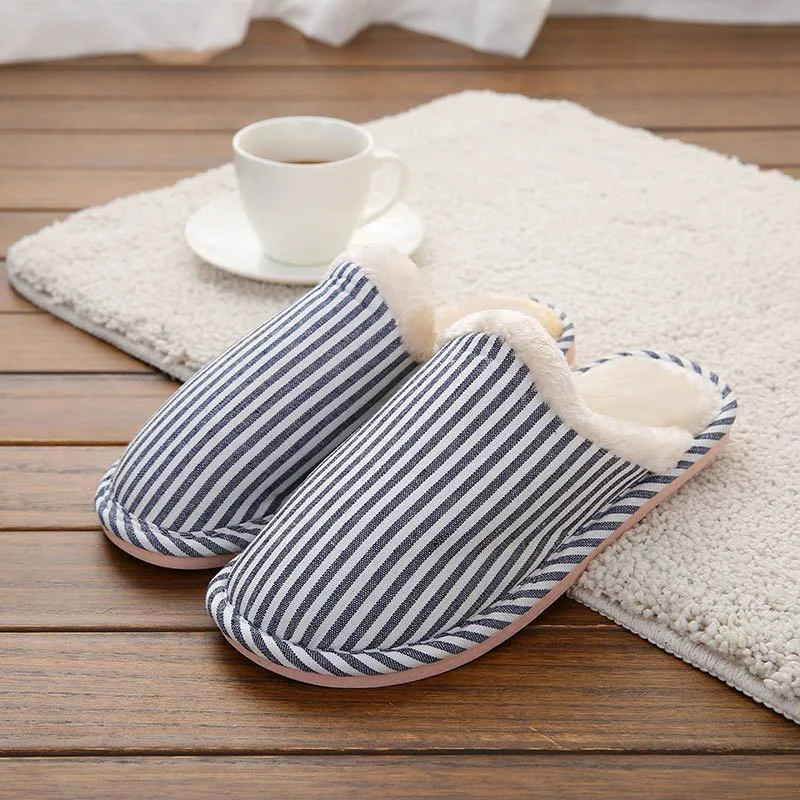 Winter cotton slippers for indoor home heating, anti-slip floor slippers for couples, spring autumn home women's warm fo — photo 4