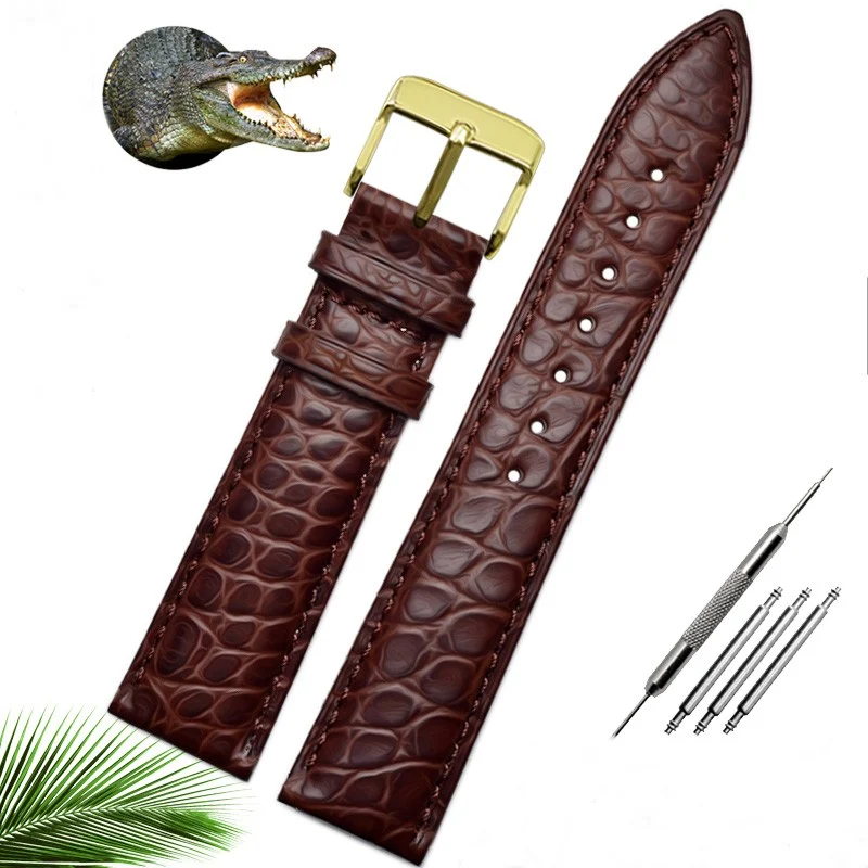 Alligator Belt Men's and Women's Watchbands Compatible with Merdo Accessories. Upgrade your style with these luxurious a — photo 2