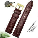 Alligator Belt Men's and Women's Watchbands Compatible with Merdo Accessories. Upgrade your style with these luxurious a — photo 2