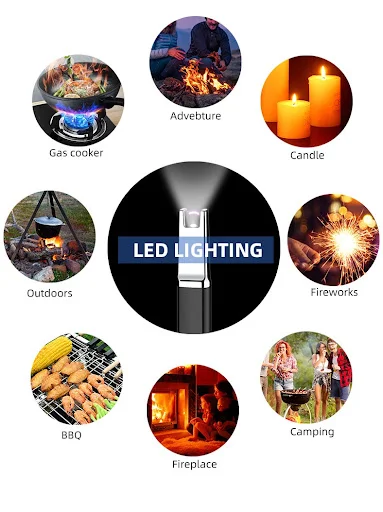 Title 4, LED Lighting Arc Pulse Ignition Gun for Candles...