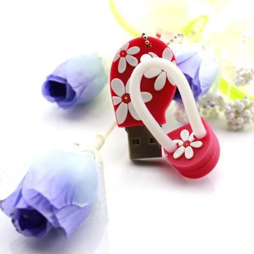 Title 3, Cartoon Creative Beach Shoes U Disk Fashion Min...