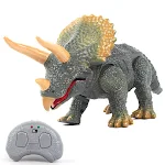 Triceratops Elétrico com Controle Remoto Um Dinossauro Divertido para Crianças Brinquedo Interativo Movimentos Realistas e Fácil de Controlar — foto 1