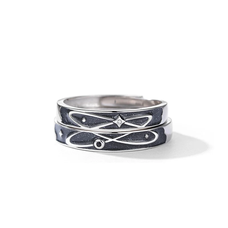 Anel Ins Wind All Over The Sky feminino com gotas, design que adiciona um toque de charme e elegância ao seu visual diário. — foto 2