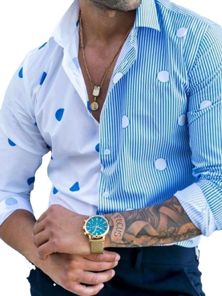 Title 5, Fall Mens Loose Casual Trend Printing Comforta...