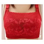 Sutiã de renda com bojo inteiro, estilo franzido, respirável e plus size, oferecendo conforto e suporte ideal. — foto 6
