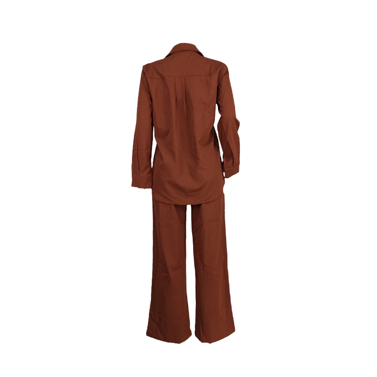 Title 2, Fashion Casual Elastic Washing Wrinkle Two-piec...