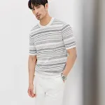 Nova Camiseta Fina Masculina de Manga Curta — foto 2
