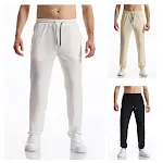 Silky Rib Fabric Casual Pants Baggy Straight Trousers. Experience ultimate comfort and style with these soft, loose-fitt — photo 8