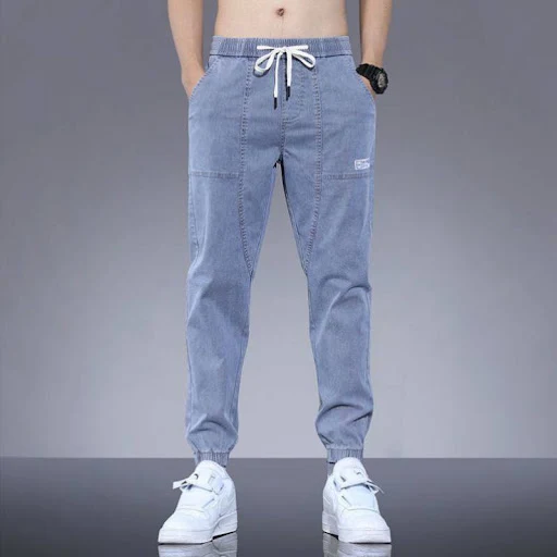 Title 3, Pantalones Tobilleros Coreanos de Hombre con Pa...