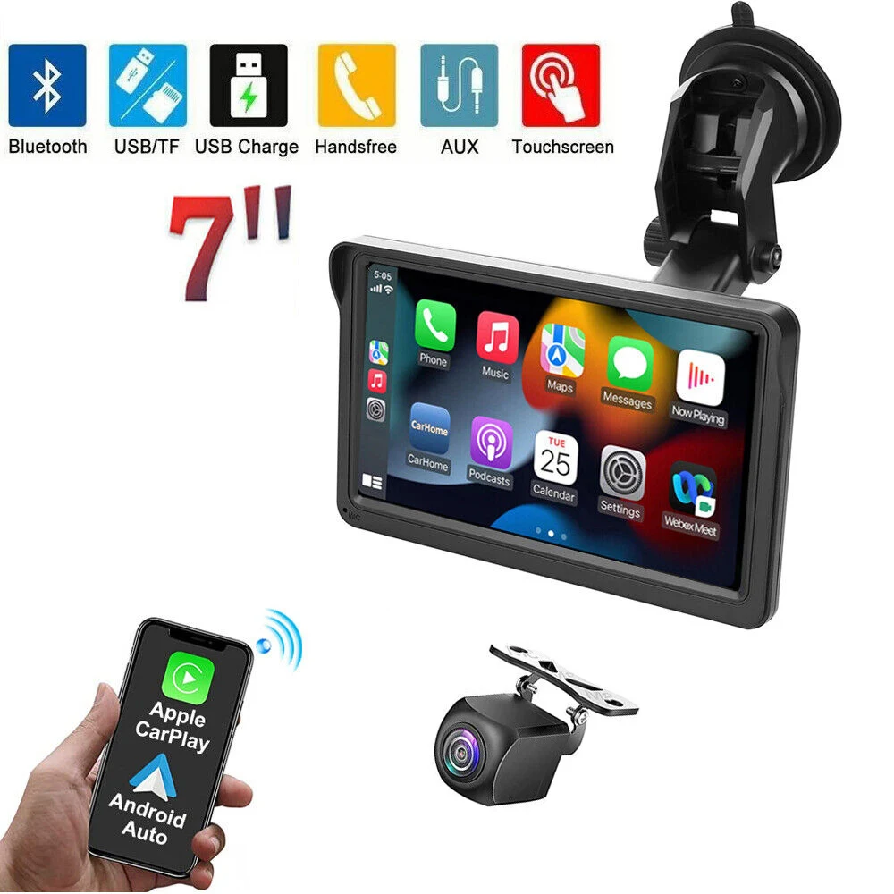 7-inch Portable Wireless CarPlay Car Smart Screen MP5 Vehicle Navigation Reversing Player for enhanced driving experienc — photo 9