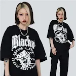 T-shirt Retro Street con stampa a lettere a manica corta, per uomo, stile urbano e moderno, perfetto per un look casual e confortevole. — foto 1