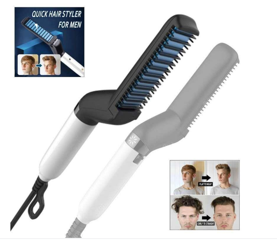 Peine Eléctrico para Barba Alisa y Modela Tu Barba Fácilmente con Calor Ajustable y Diseño Ergonómico, Logrando un Aspecto Impecable. — foto 2