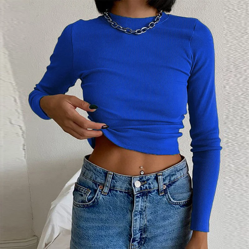 Title 7, Fashion Navel-exposed Tight European And Americ...