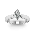 Anel Vintage com Zircônia Olho de Cavalo, design elegante e atemporal. Ideal para presentear e realçar sua beleza. — foto 6