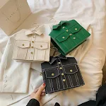 Bolsa feminina coreana de ombro único, tendência da moda. Perfeita para um visual moderno e prático, ideal para transportar seus pertences com estilo e conforto. — foto 6