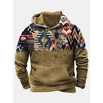Moletom Retro 3D Plus Size Solto com Capuz para Lazer. Conforto e estilo em um moletom folgado com estampa 3D, ideal para momentos de lazer. — foto 4