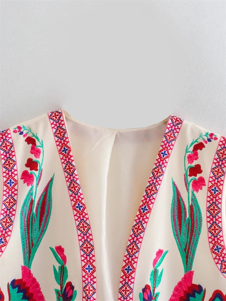 Zomerse dames korte vest, eenvoudig casual model, ideaal voor warme dagen, lichtgewicht en comfortabel voor dagelijks gebruik. — foto 10