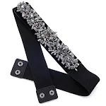 Flowershaped beads black