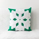 Christmas green snowflake