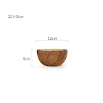 Wooden Rice and Noodle Fruit Salad Bowl. Serve healthy meals with natural elegance, perfect for various dishes and culin — photo 6