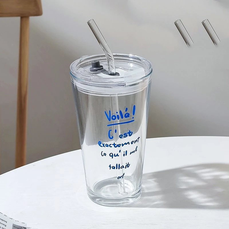 Household Glass Water Cup With Lid perfect for everyday use, keeping your drinks fresh and clean, ideal for home or offi — photo 8
