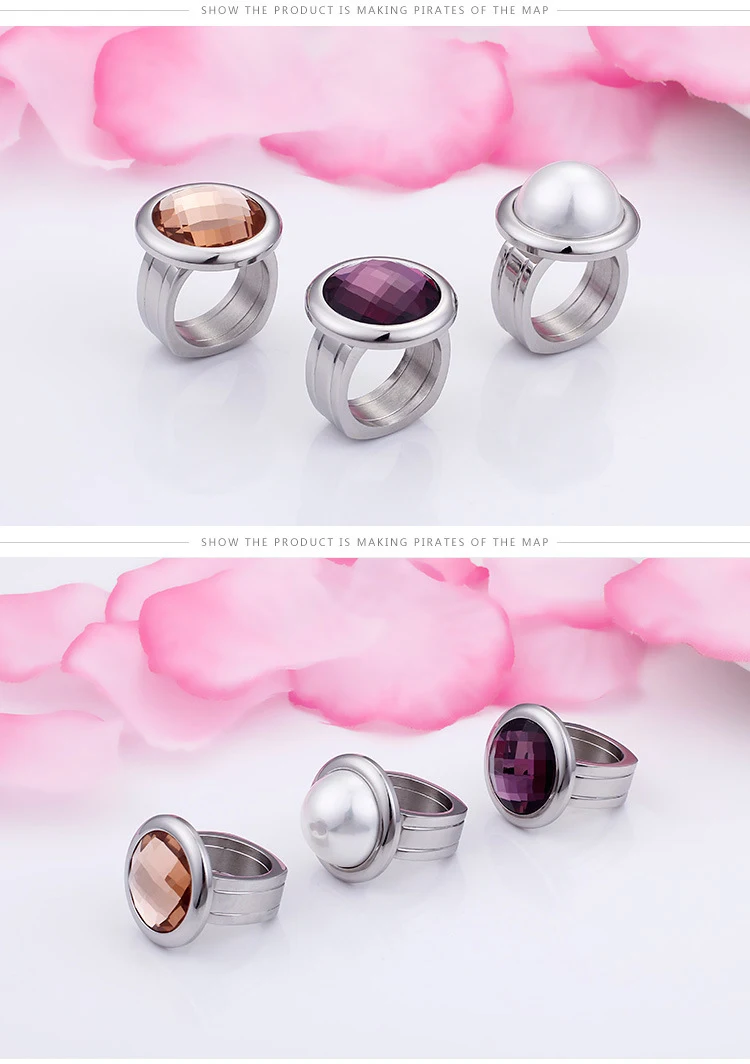 Anillo de titanio de acero inoxidable para mujer estilo europeo y americano, elegante y duradero, perfecto para uso diario o regalo. — foto 1