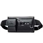 Bolsa Mensageiro PU Multifuncional para Viagens ao Ar Livre e Ciclismo, Cintura, Resistente à Água, Amplo Espaço Interno. — foto 2