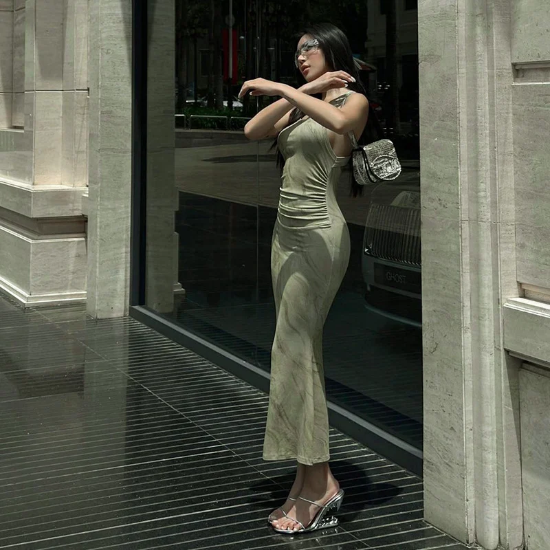 Summer Tight Waist Sheath Dress, flattering fit, perfect for warm weather, elegant and comfortable, accentuates your fig — photo 5