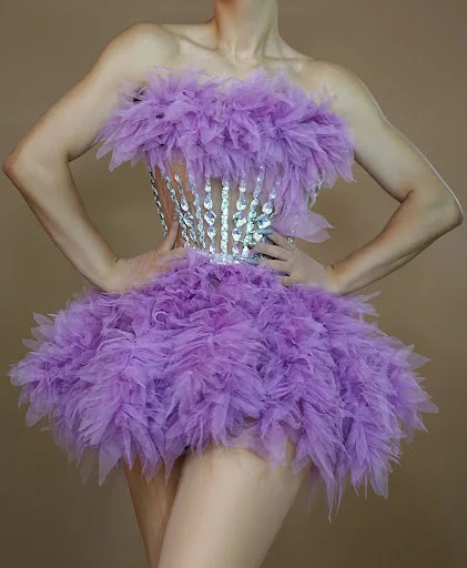 Title 10, Saia Pettiskirt feminina com corset de renda mu...
