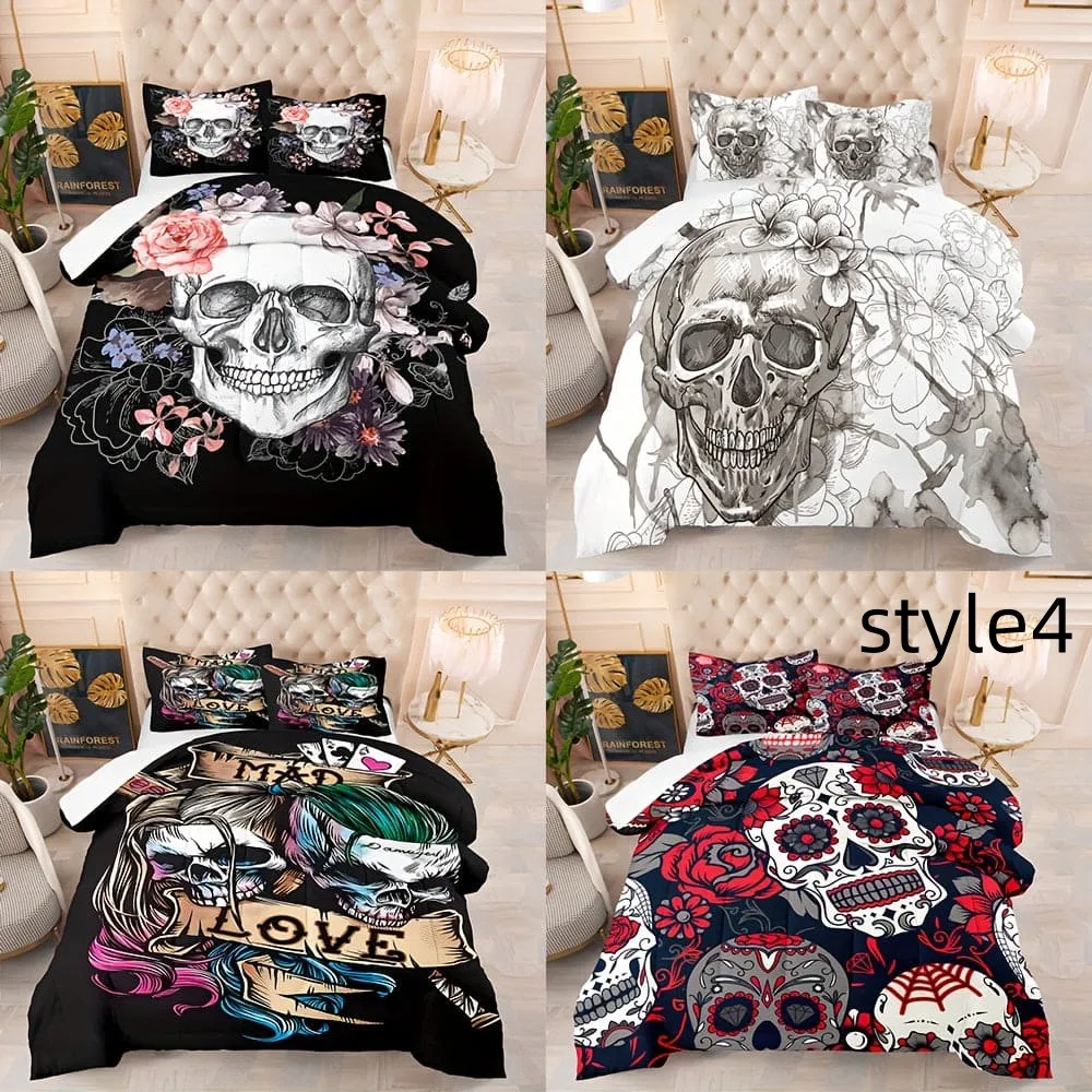 Title 3, Digital Printed Bed Sheet Pillowcase Set, 3-pie...