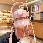 Girls Large Capacity Portable Double Drinking Plastic Water Cup, perfect for school, sports, and keeping your daughter h — photo 5