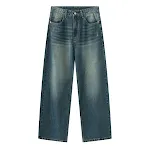 New Washed Loose Men's Do The Old Cowboy Trousers. Comfortable and stylish jeans, perfect for a relaxed, casual everyday — photo 4