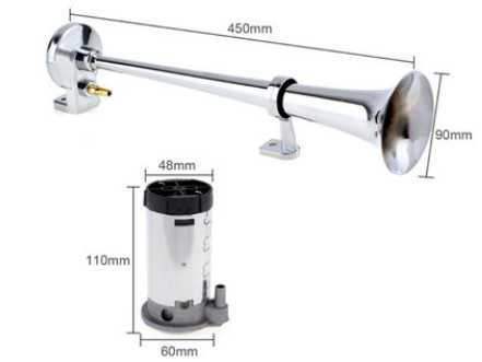Title 3, Single tube air horn for improved road safety. ...
