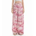 American High Street Camouflage Workwear Wide Leg Pants, Durable, Comfortable, and Stylish Wide Leg Pants for Work and E — photo 2