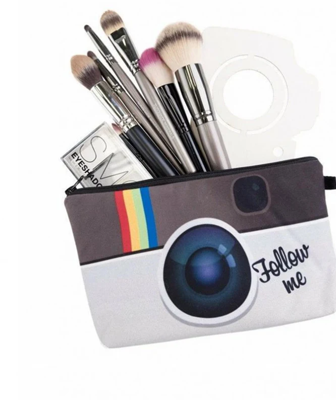 Beauty case con stampa fotocamera, perfetto per i viaggi. Conserva i tuoi cosmetici con stile e sicurezza, ideale come regalo. — foto 4