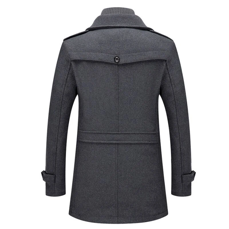Cold-resistant Plus cotton woolen men's jacket providing superior warmth and comfort in cold weather conditions. — photo 7