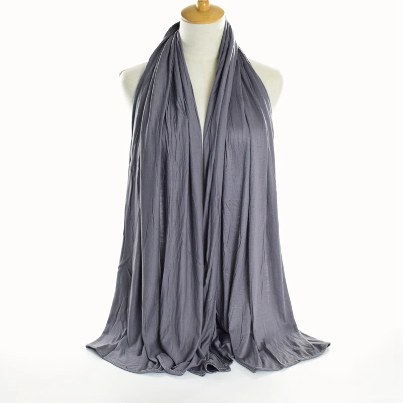 Title 3, Monochrome mercerized cotton jersey scarf
