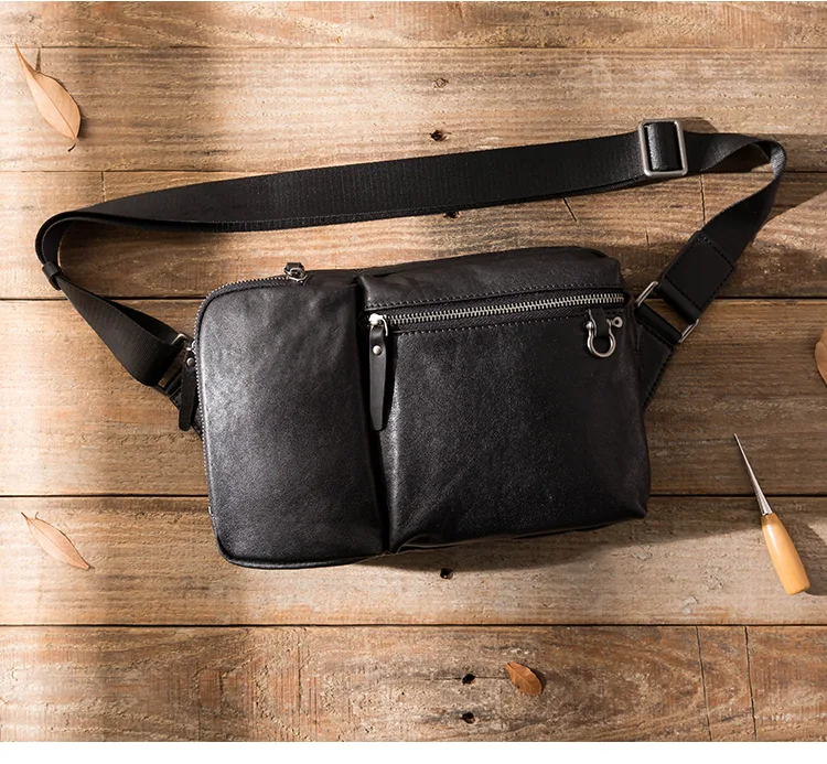 Nova Bolsa de Ombro Masculina de Couro, Fashion e Elegante. Perfeita para o dia a dia, trabalho ou eventos, com muito estilo. — foto 2