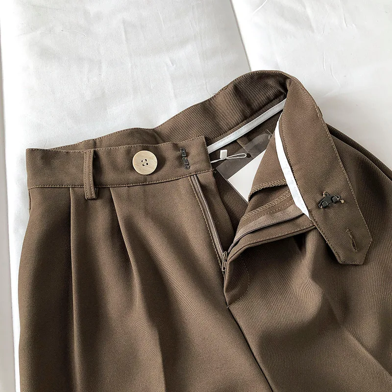 Show Figure Casual Pak Hoge Taille Rechte Broek Comfort en Stijl voor Elke Gelegenheid – De Perfecte Outfit voor een Casual Look. — foto 15