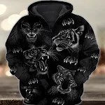 Moletom casual masculino com capuz e estampa, estilo fashion. Conforto e modernidade para um visual despojado e cheio de personalidade. — foto 4
