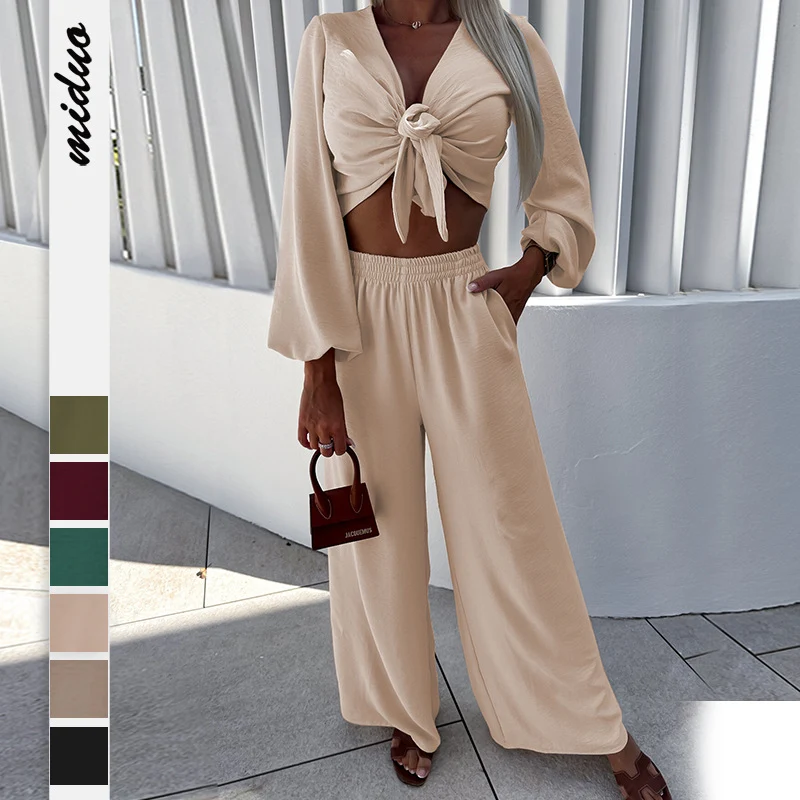 Title 3, Conjunto Feminino Outono Cardigan Top Manga Lon...