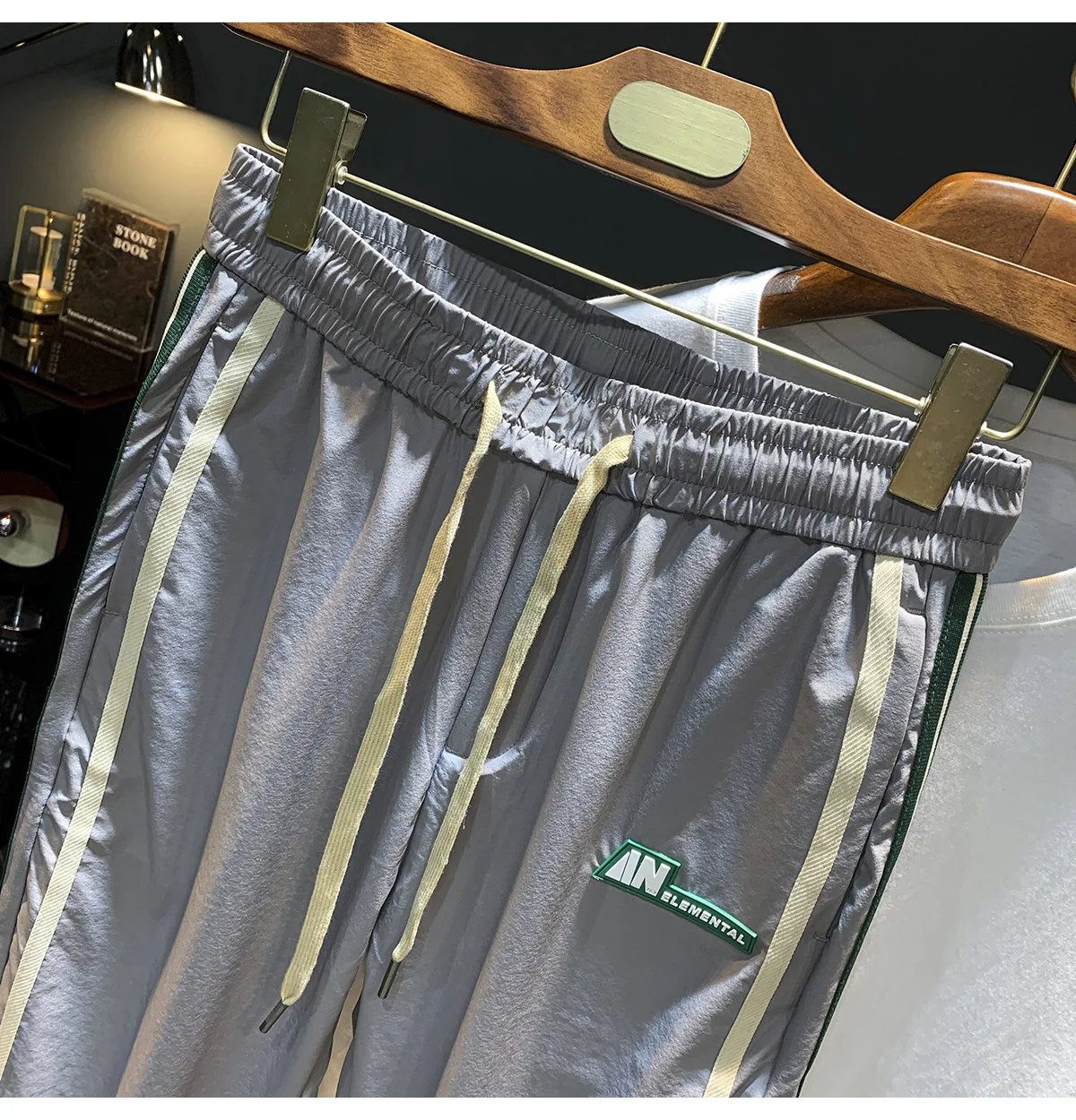 Title 2, Mens Fashion Casual Ice Silk Sports Harem Pant...