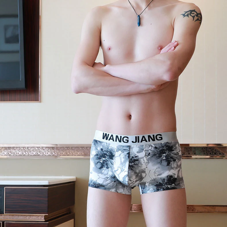 Summer Breathable Men's Printed Ice Silk Shorts — photo 8