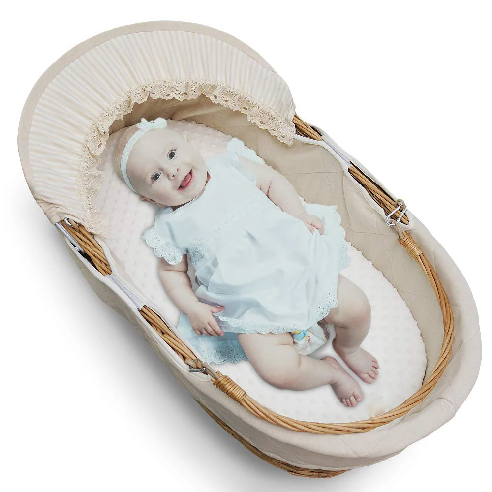 Capa para trocador de bebê, lençol ajustável para berço, macio e seguro, ideal para cuidados com o bebê, lavável à máquina, confortável. — foto 1