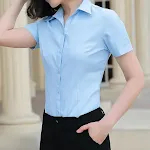 2080Vneck Light Blue