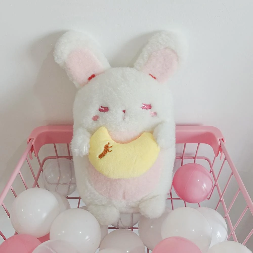 Boneca de Pelúcia Coelho Fofo com Coração – Travesseiro Macio e Adorável para Meninas, Perfeito para Abraçar e Decorar o Quarto com Carinho. — foto 2