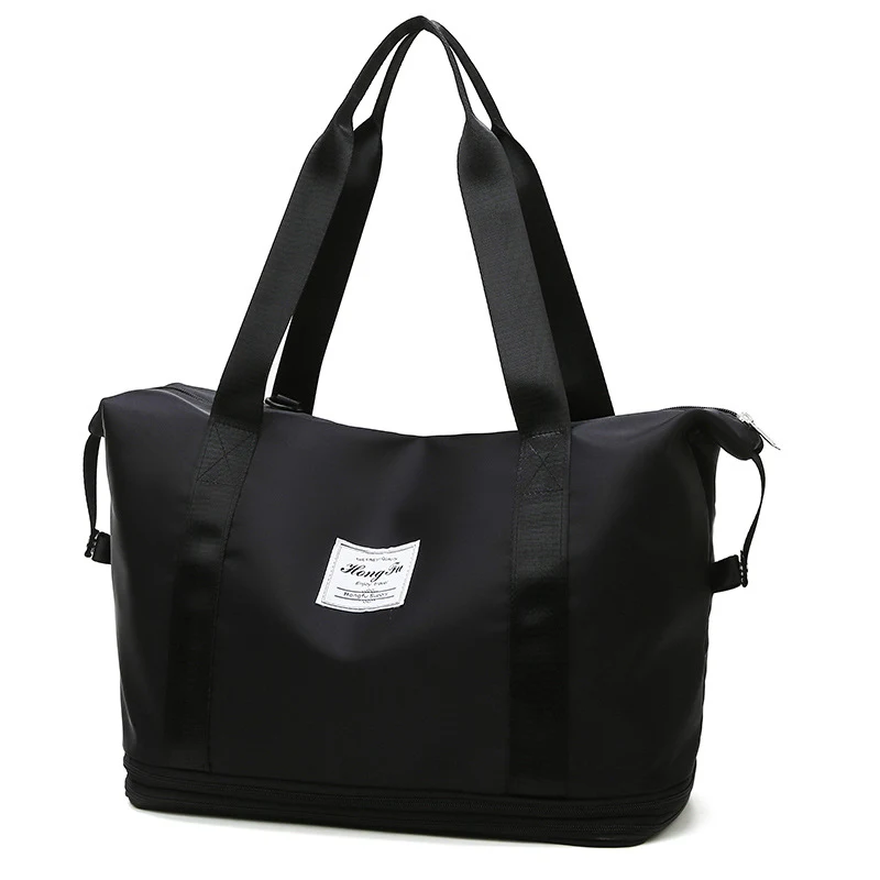 Bolsa de ginástica esportiva fashion, com separação úmida e seca, grande capacidade para homens e mulheres. Perfeita para academia. — foto 3