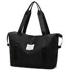 Bolsa de ginástica esportiva fashion, com separação úmida e seca, grande capacidade para homens e mulheres. Perfeita para academia. — foto 3